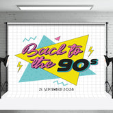 Zurück Zu 90er Jahre Einfach Plaid Geburtstag Party Hintergrund